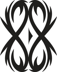 Tattoo tribal vector design art set.
