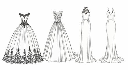 Wedding dress set