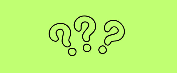 vector illustration of an abstract background with a 3 question marks