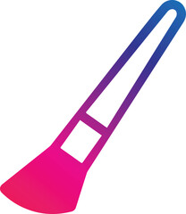 Painting solid icon design on a white background. This black flat icon suits infographics, web pages, mobile apps, UI, UX, and GUI designs.