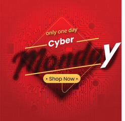 Cyber Monday sale Banner 