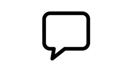 Naklejka premium Speech Bubble Icon isolated on a transparent background