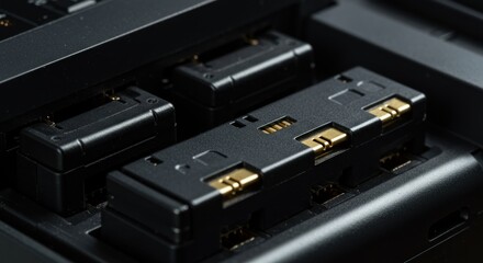 Detailed closeup of electronic components