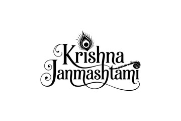Krishna Janmashtami typography