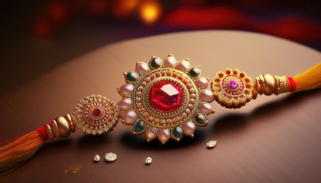 A Beautiful Rakhi for Happy Raksha Bandhan Celebration