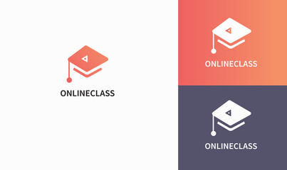 online class logo, minimal logo