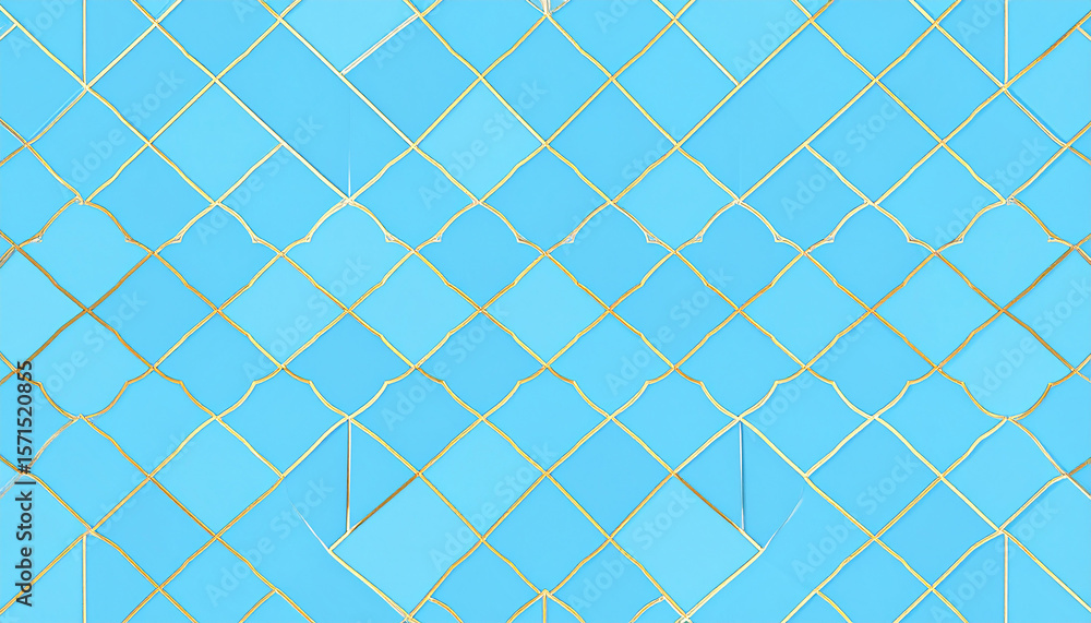 Aufkleber geometric clear teal color shapes and patterns abstract background for bold designs 4