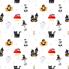 Halloween seamless pattern 