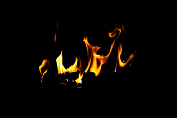 Fire flame texture. Burning material backdrop. Burn effect pattern. Blaze and torch wallpaper. Heat...