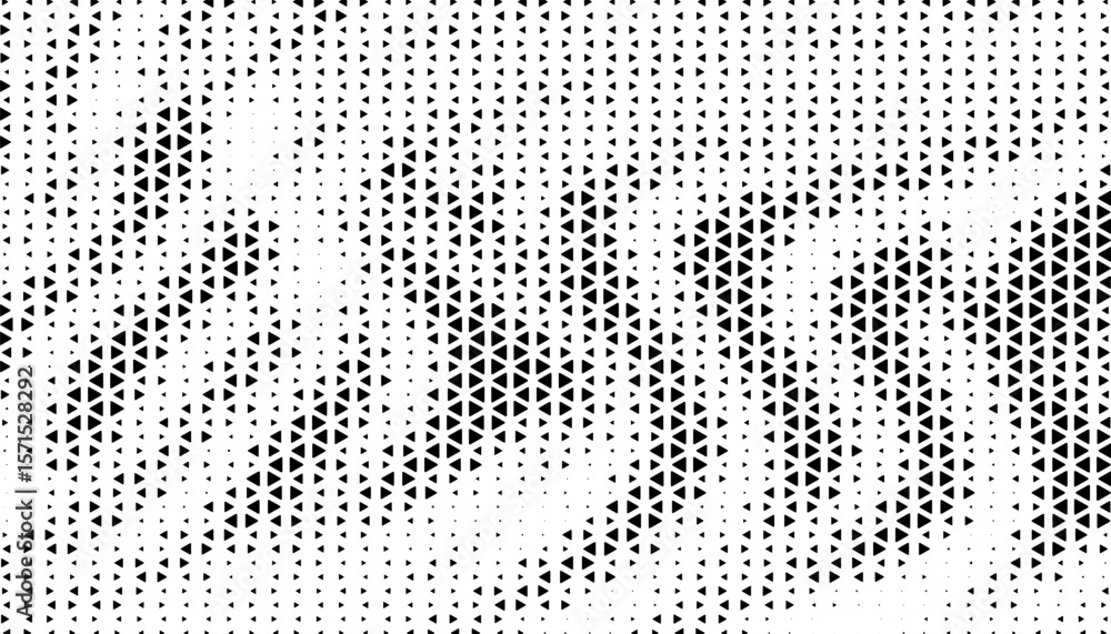 Poster black and white abstract halftone pattern with hexagon shape for modern background and jersey design