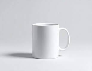 Fototapeta premium 白い無地のマグカップ モックアップサンプル シンプル