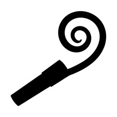 Celebratory party blower, a symbol of festive revelry and joyful occasions