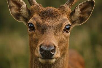 The Gaze of a Deer in the Wild