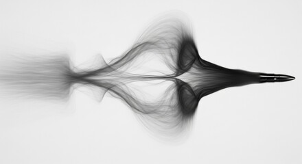 Bullet in Flight Abstract Monochrome Motion Blur