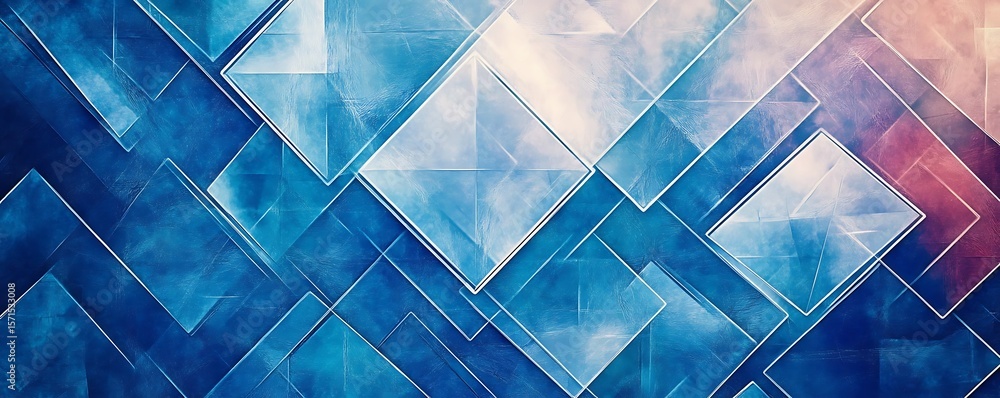 Poster abstract polygonal blue background. modern abstract blue background design with layers of textured w