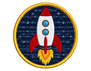 rocket on the moon
