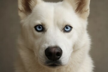 Obraz premium The Gentle Eyes of a Siberian Husky