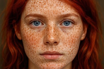 Fototapeta premium The Vivid Hues of a Spotted Face