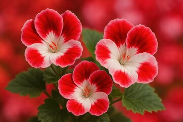 Delicate Petals Bloom in a Blur of Passionate Hues