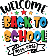 Obraz premium Back To School Svg