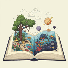 Fantasy Book Scene – Color Variant