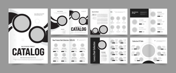 Creative Catalog Layout Design, Multipurpose  Product Catalogue, Furniture Catalog Template.