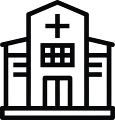 Fototapeta premium Hospital building Vector illustration on transparent background