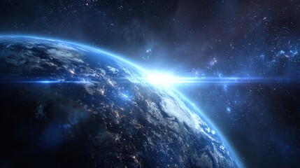 planet earth in space