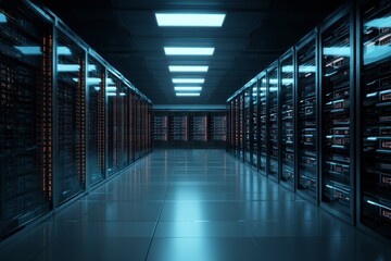 server room in the data center