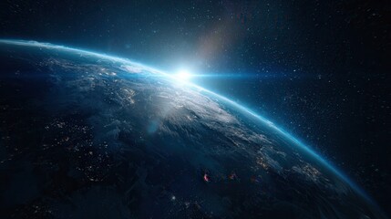 planet earth in space