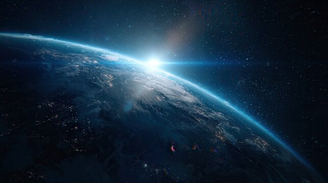 planet earth in space