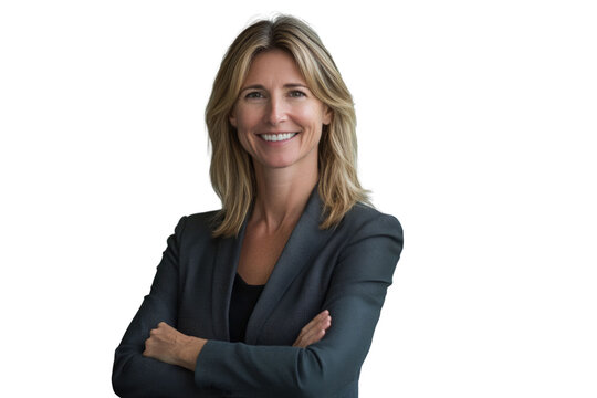Confident smiling middle aged business woman attorney, 45 years old lady entrepreneur, mature female professional executive manager leader standing arms crossed in office looking at camera. Portrait.