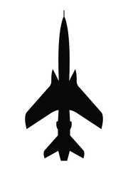Fototapeta premium F-105 Thunderchief fighter jet icon. us army symbol. isolated vector image for military concepts, infographics and web design, Heritage of U.S. Air Force Fighters