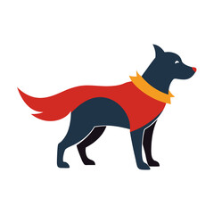 vector illustration of a dog