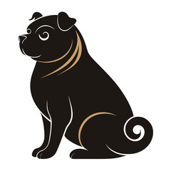 vector illustration of a dog