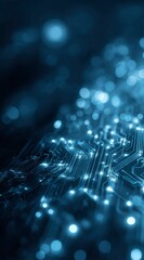 fiber optics background with lots of light spots