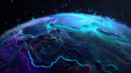planet earth in space