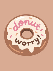 Donut with Inspirational Message and Icing