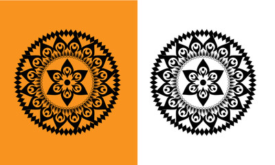 FLORAL MANDALA HAND DRAW DESIGN