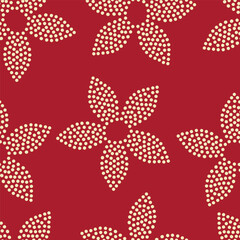 Cute vector floral seamless pattern. Colorful flowers background. Trendy repeat texture for fashion print, wallpaper or fabric.