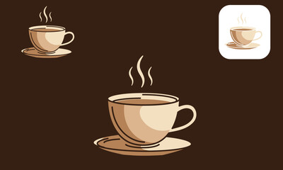 Obraz premium Light Coffee Cup Vector