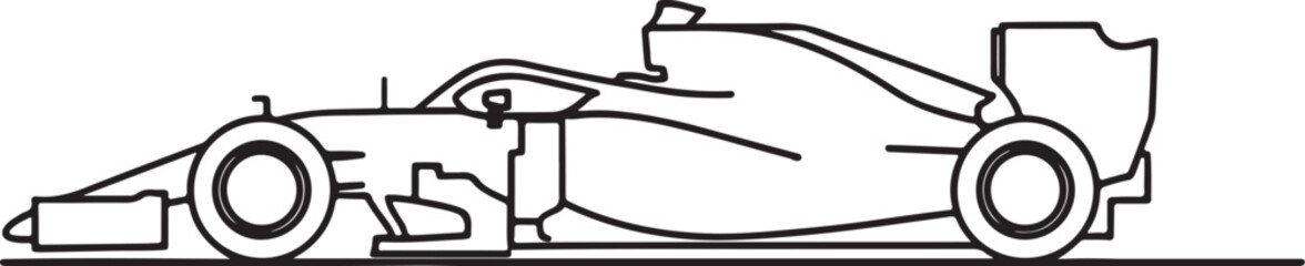 Formula One Car Vector Design