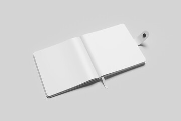 Blank Square Notebook For Mockup - 3D Illustartion