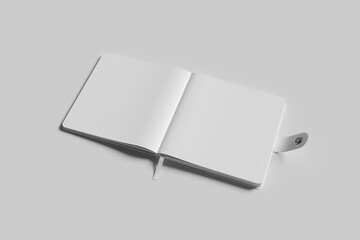 Blank Square Notebook For Mockup - 3D Illustartion