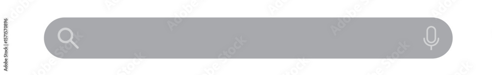 Poster simple search bar as part of user interface design. vector illustration.