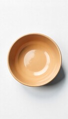Empty Bowl A Powerful Image of Hunger and Food Deprivation Against a White Background