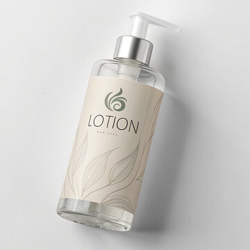 bottle of perfume on white