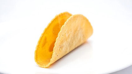Empty Yellow Corn Taco Shell