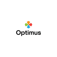 Optimus modern tech logo design