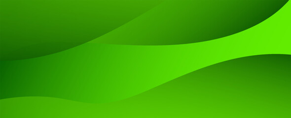 green abstract background with smooth gradient wave shapes.